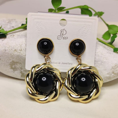 Golden Eclipse Earing