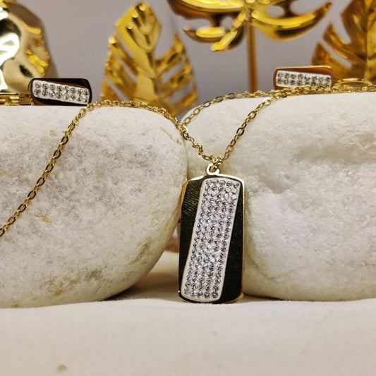 Crystal Slash Pendant Sets