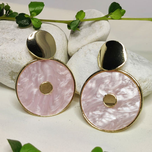Rose Marble Earing